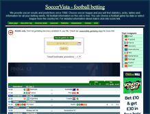 Tablet Screenshot of http.www.soccervista.com
